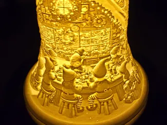 Weihnachtliche Lithophanglocken  Wichtelwerkstatt