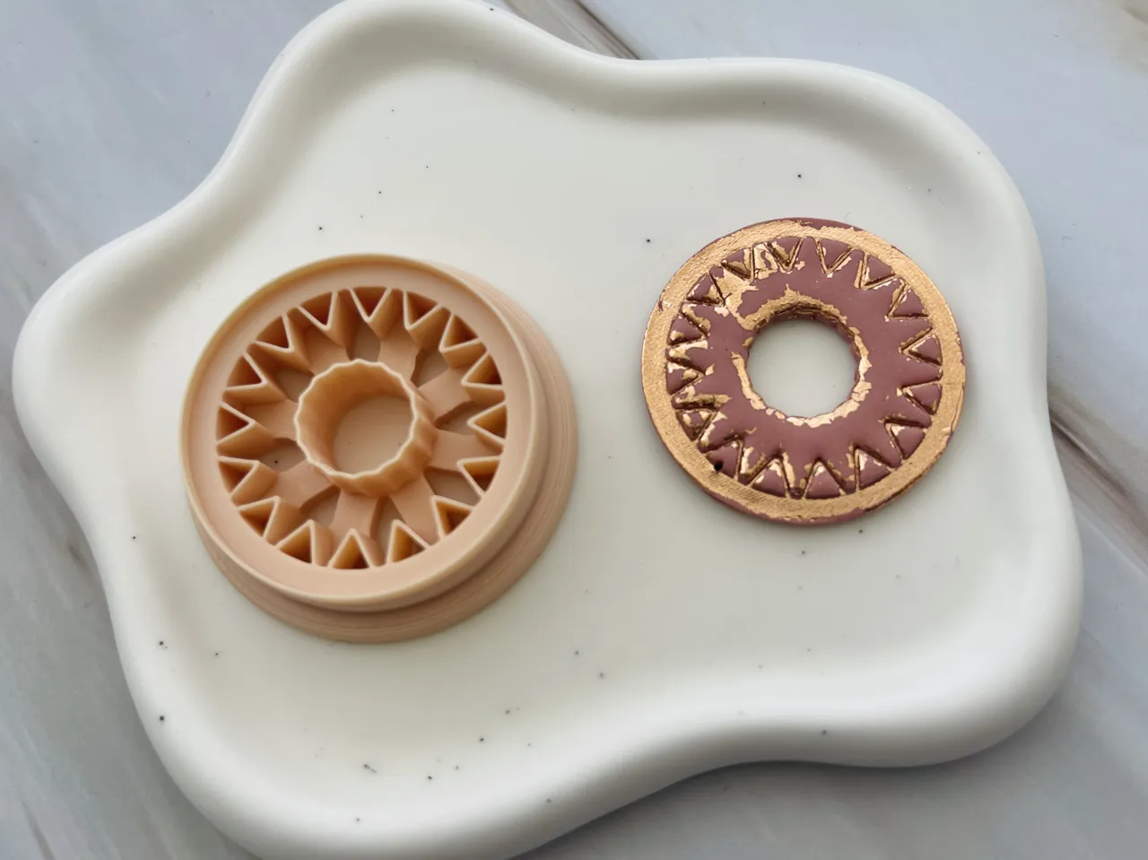 Boho Polymer Clay Earrings Cutter view 3