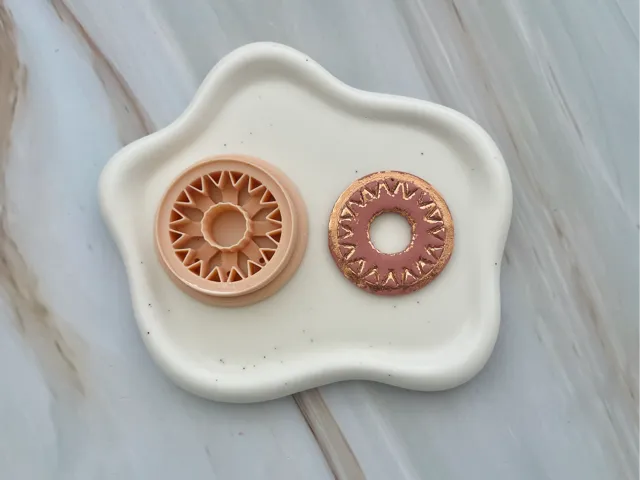 Boho Polymer Clay Earrings Cutter