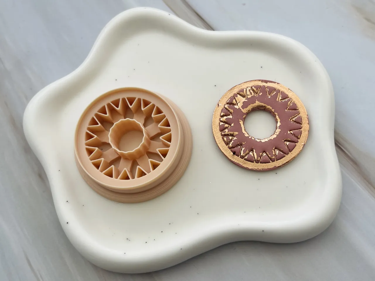 Boho Polymer Clay Earrings Cutter view 2