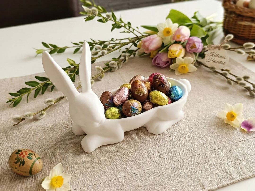 Easter Bunny Bowl / Easter Egg Holder Decoration