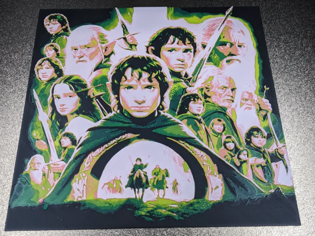 Lord of the Rings HueForge with frame by ogre56 MakerWorld: Download ...