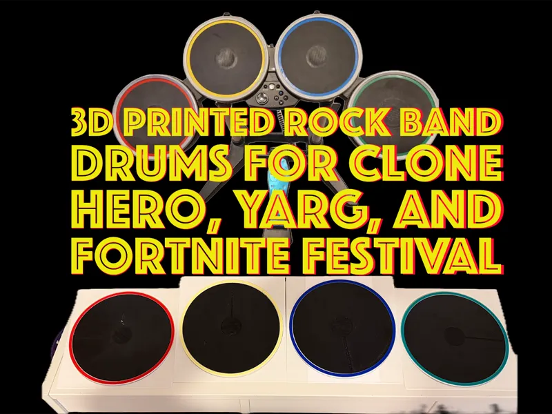 Clone Hero, YARG, or Fortnite Festival Drum Kit