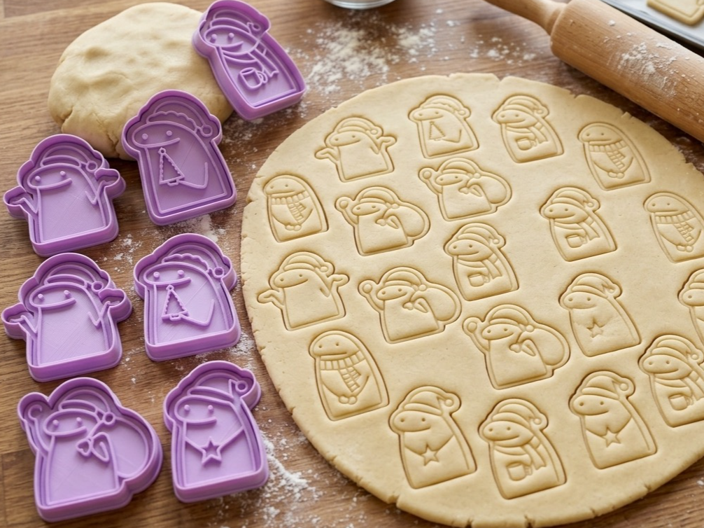 cookie cutter flork christmas