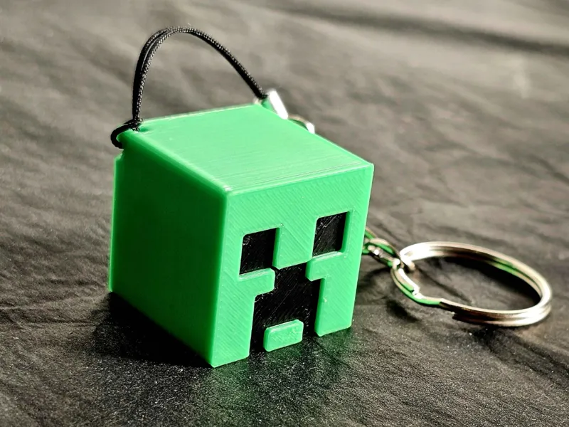 Minecraft Creeper Head Keyring