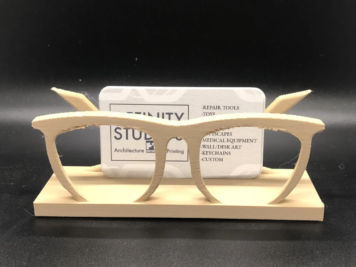Porte-cartes de visite en forme de lunettes