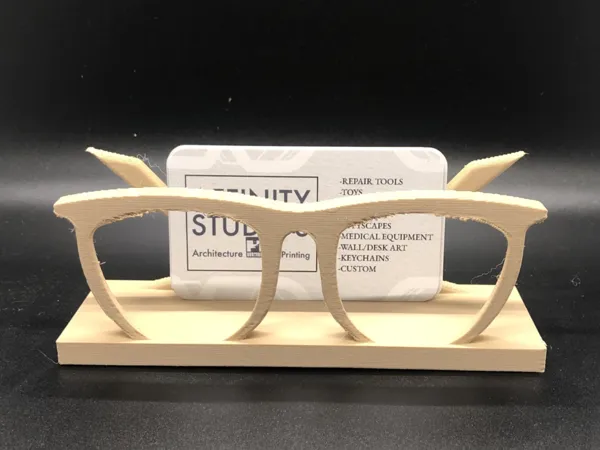 Porte-cartes de visite en forme de lunettes