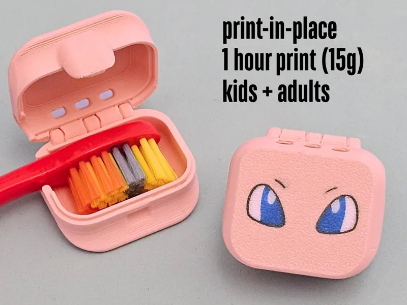 Pocket Monster Toothbrush Case – Mew Edition