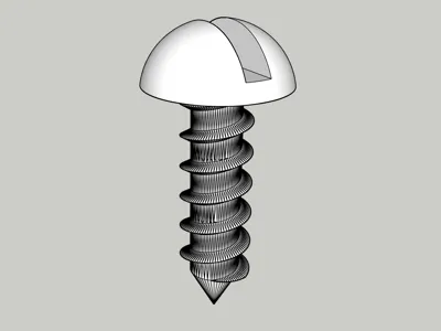 Giant slotted screw 250mm