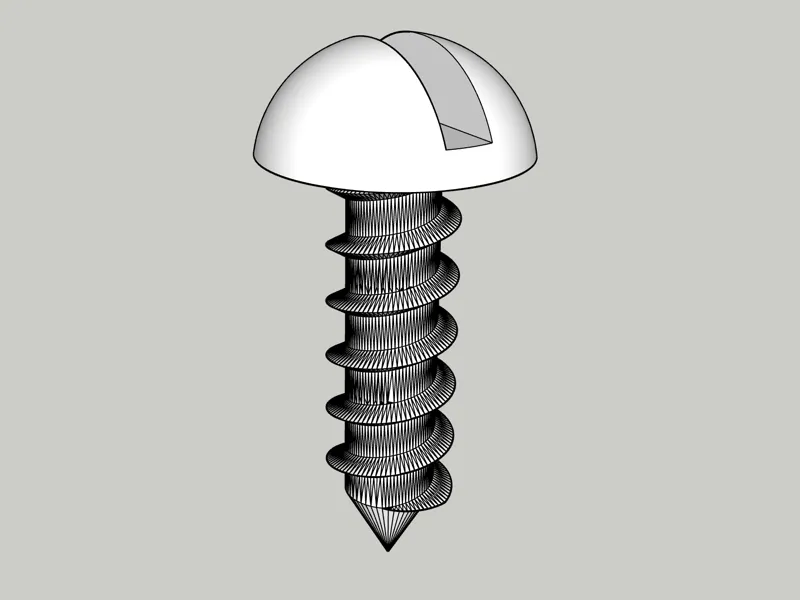 Giant slotted screw 250mm