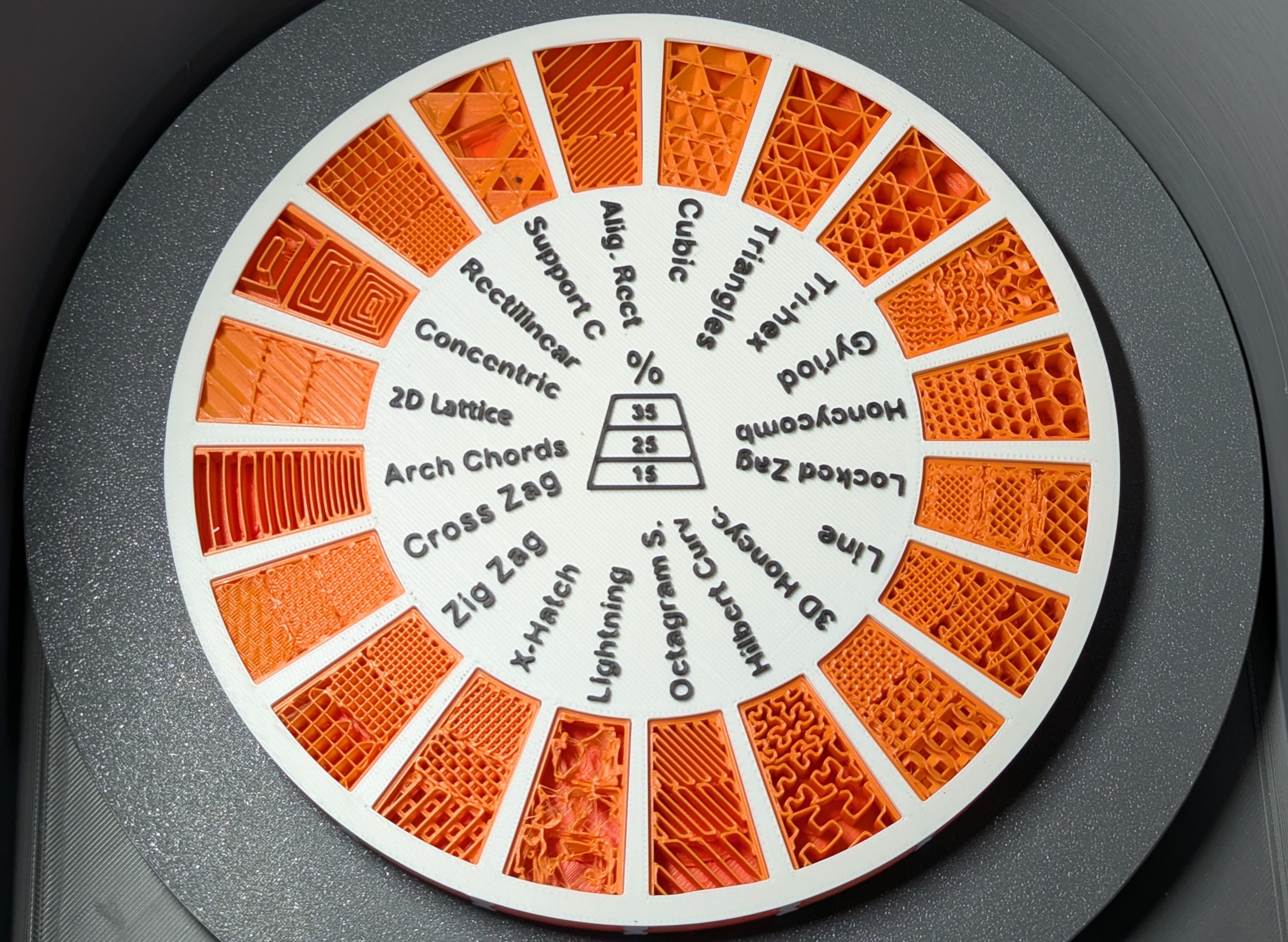 Miniatura 4 do modelo 3D 20 Patterns Infill Reference Display / Swatch 