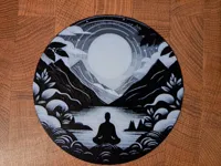 Dessous de verre scène zen HueForge — photo 2