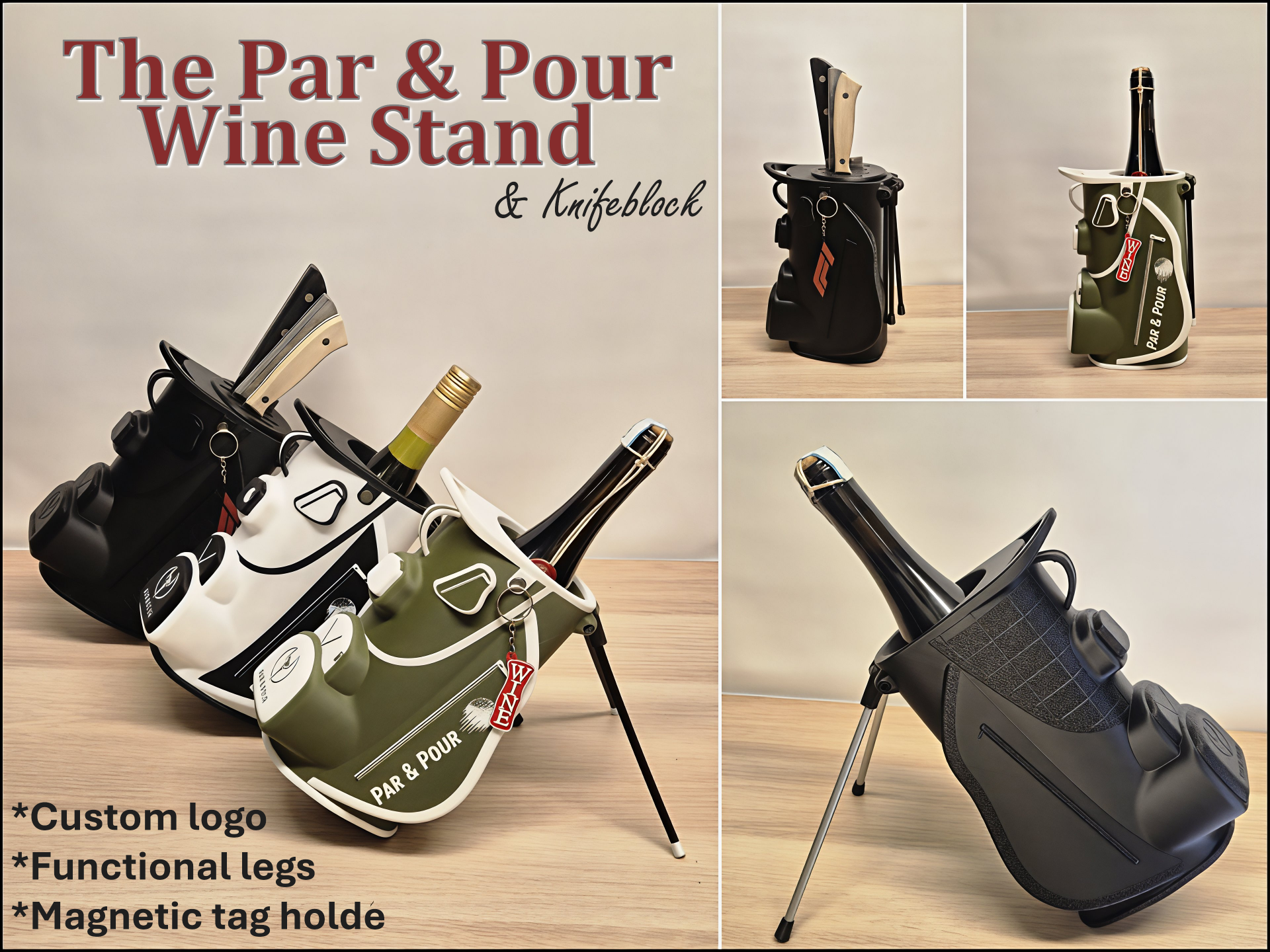 Golf Bag Wine Stand