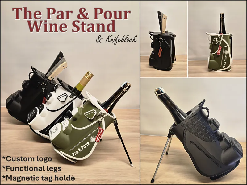 Golf Bag Wine Stand