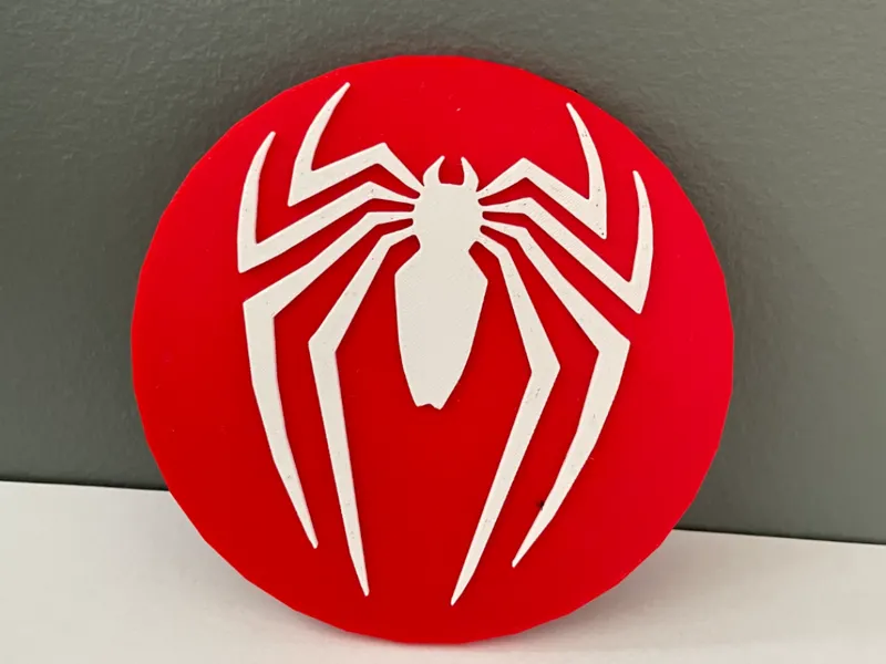 spiderman logo coaster 