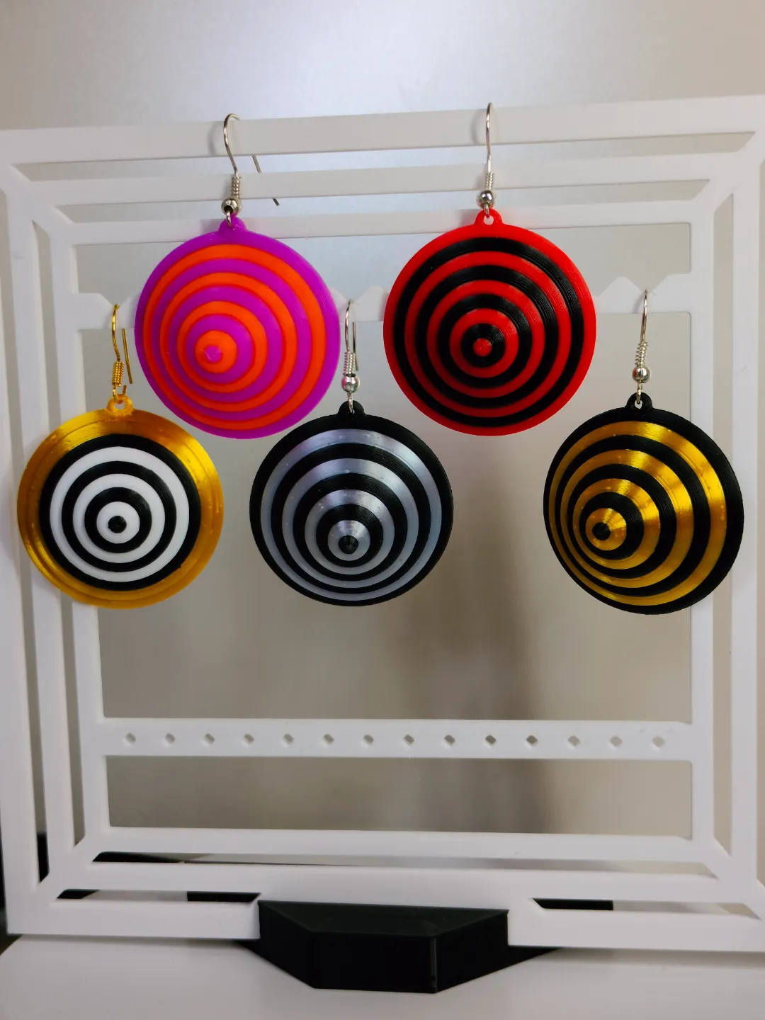 bee hive earrings view 4