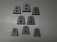 Debossed Symbols - Single Color - 0.08mm layer