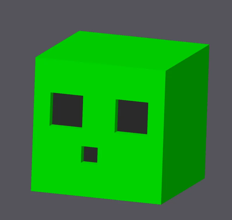Painted Minecraft Slime