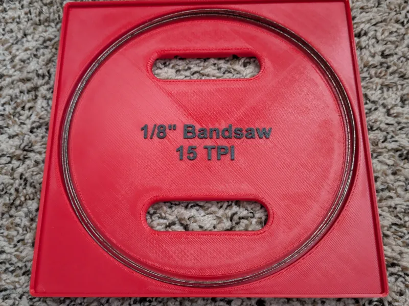 11" Bandsaw Blade Gridfinity Holder - 1/8", 15 TPI