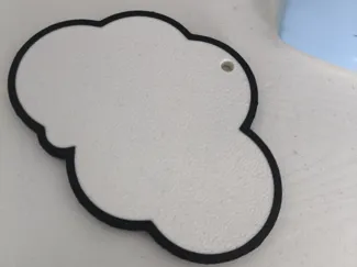 Wolke Namenschild
