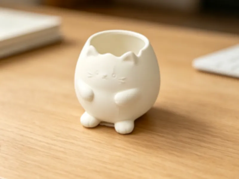 Cute kitten pen holder