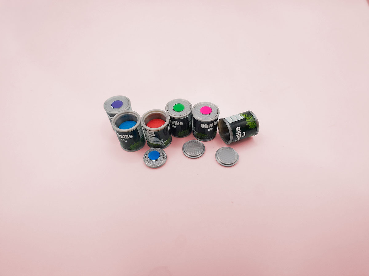 5 Liters Paintcans with Stickers 1:12 1:18 1:6 - 1