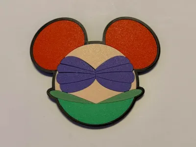 Disney DCL Ariel Door Magnet - No AMS - Multipart