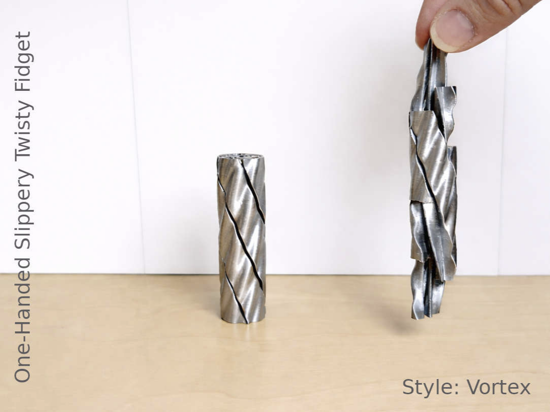 One-Handed Slippery Twisty Fidget, Style: Vortex