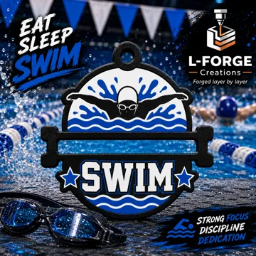 Accesorio para sujetar ligas de cabello: Swim Swimmer Hair Tie Holder Keychain — vista de referencia 3