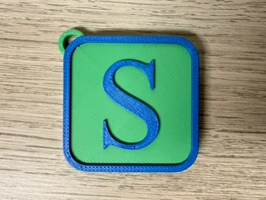 Schlüsselanhänger Buchstabe S Keychain Letter S