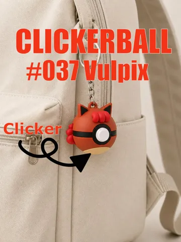 Objeto manipulable: CLICKERBALL Series - Vulpix #037 — vista de referencia 2