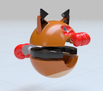 Objeto manipulable: CLICKERBALL Series - Vulpix #037 — vista de referencia 4