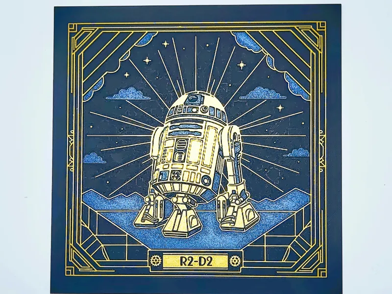 Star Wars - R2-D2 - Art Déco Stil