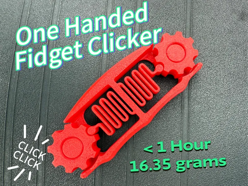 Double Ratcheting Wheel Hand Grip Fidget Toy