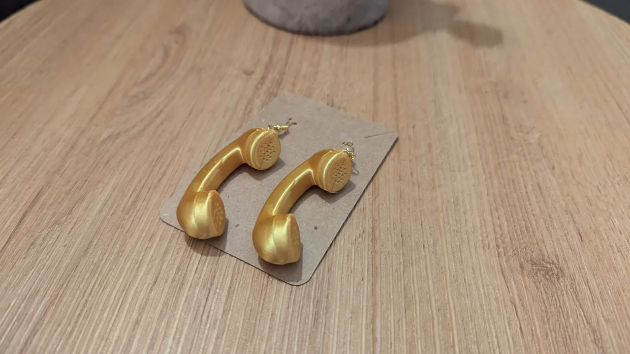 Call Me Earrings - When you need a friend view 4
