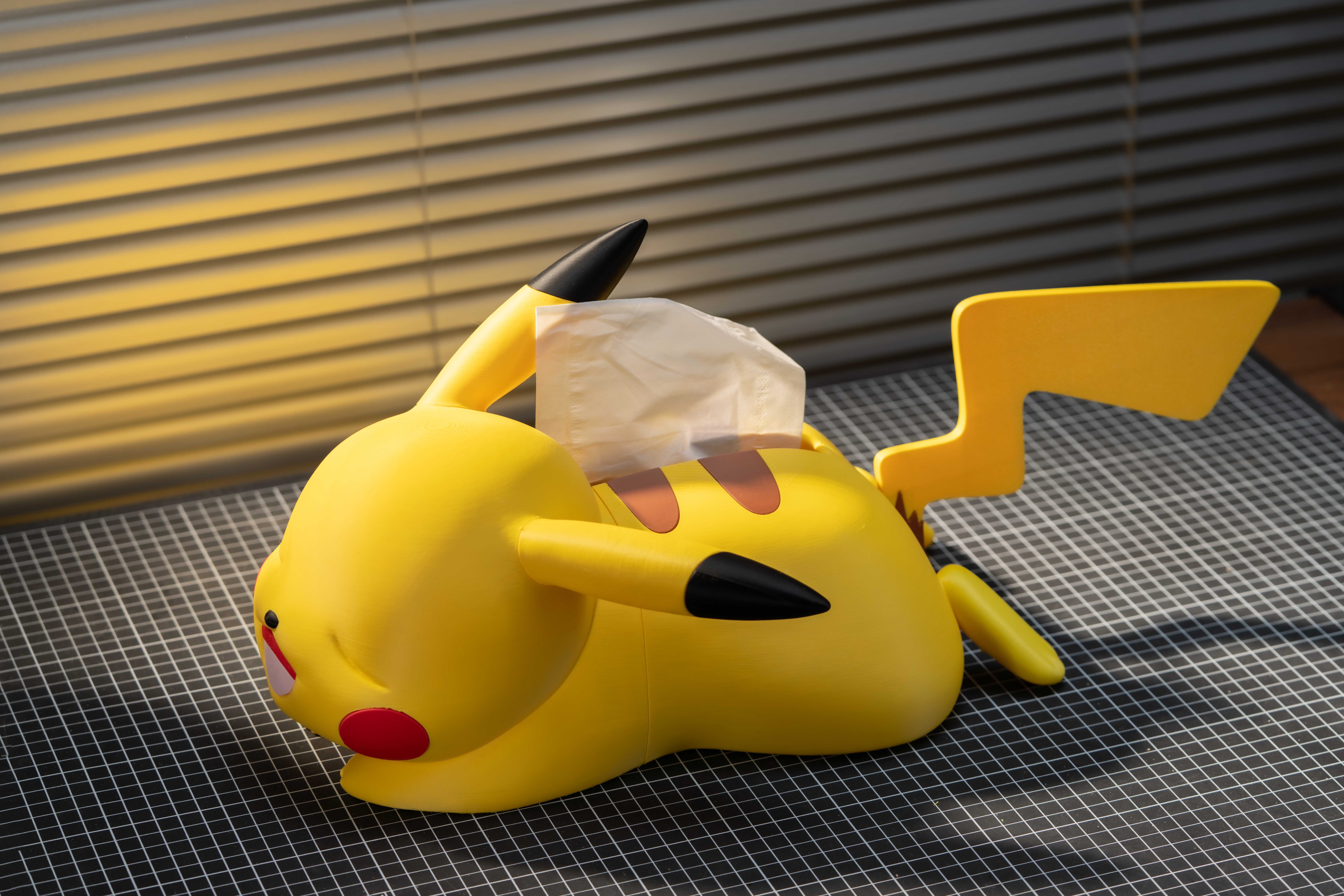Miniatura 2 do modelo 3D 025Pikachu皮卡丘纸巾盒（尾巴可显示纸巾余量）