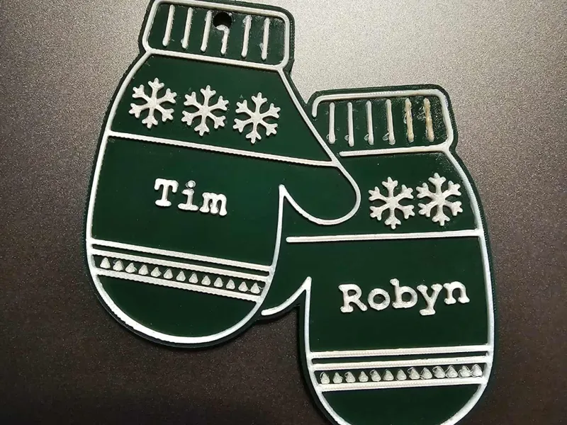 Mitten Love Couple's Ornament