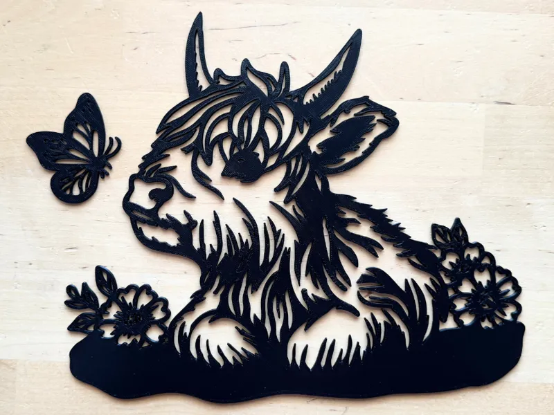 Highland Cow Wall Art
