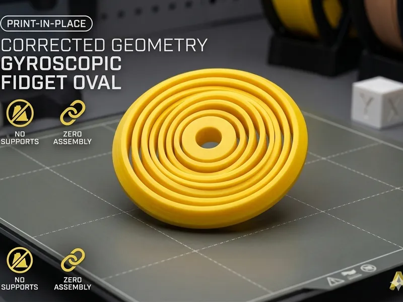Print-in-Place Endless Gyroscopic Ring