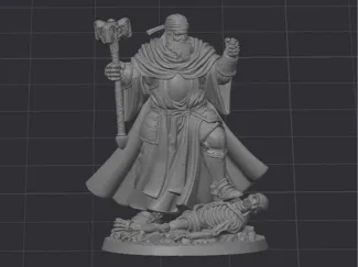 DnD cleric miniature