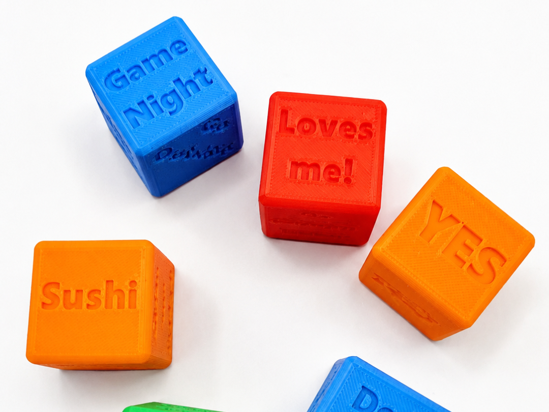 Miniatura 1 do modelo 3D Decision Dice (6 Different Models!)
