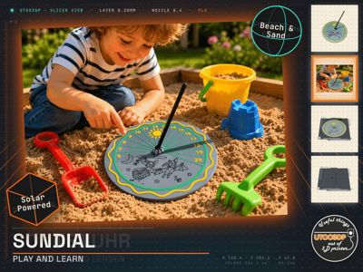 Customizable Sundial for Kids to Play and Learn