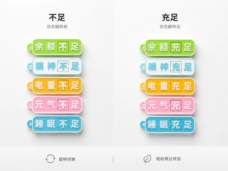可旋转状态挂件