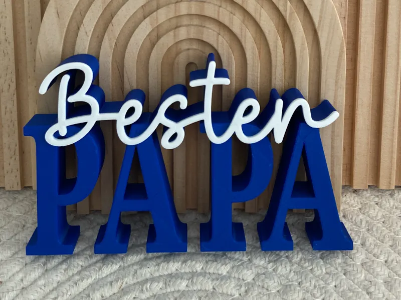 Bester Papa Schriftzug
