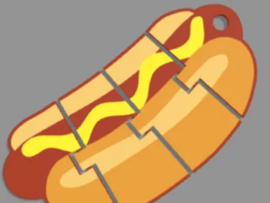 Flexi Hotdog Keychan
