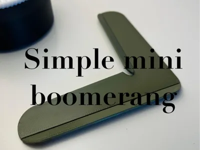 Simple mini boomerang