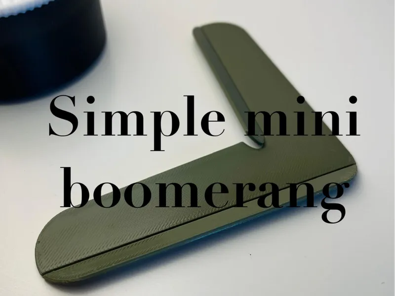 Simple mini boomerang