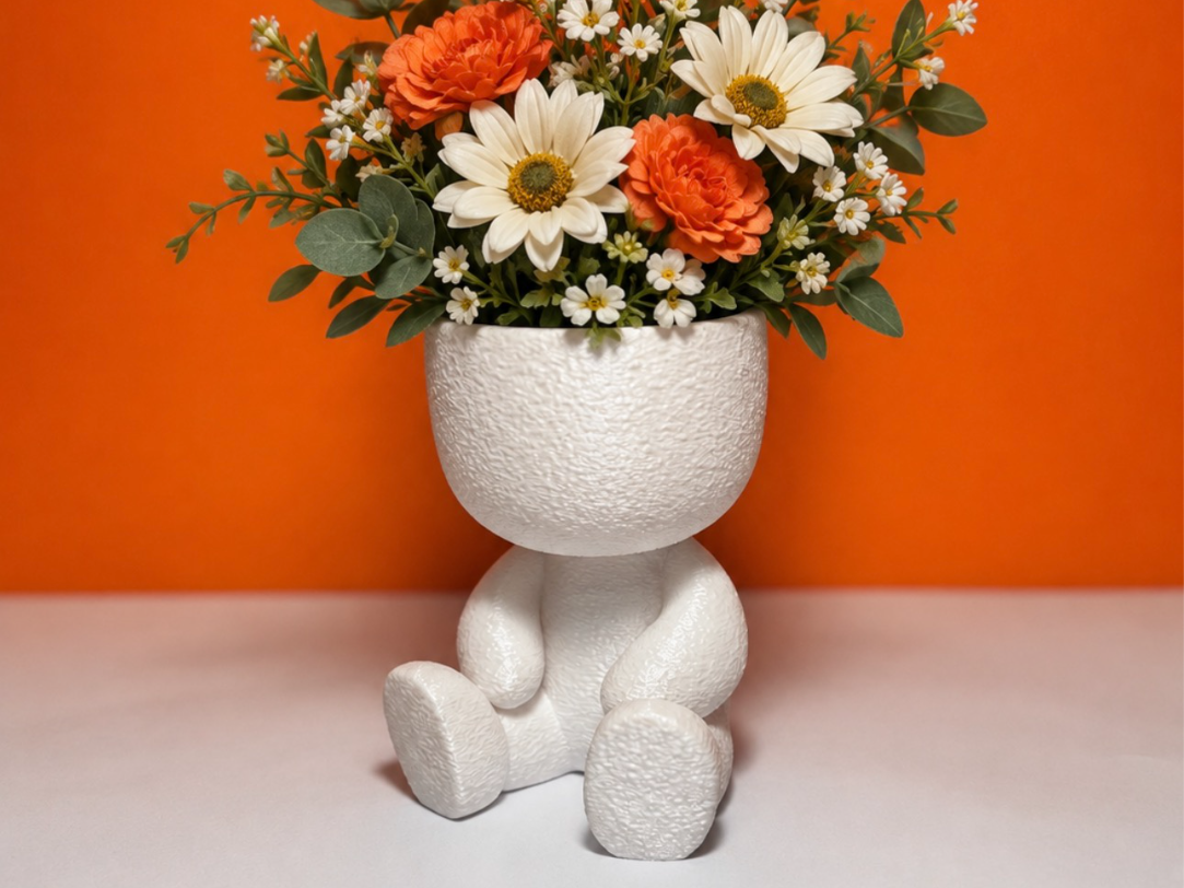 Vaso em forma de bonequinho 3D model