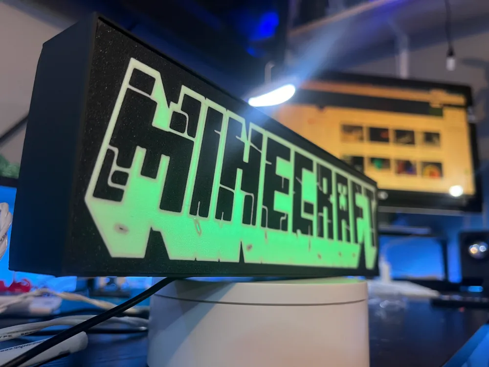Minecraft Creeper LedLightBox by Tommy Gun MakerWorld