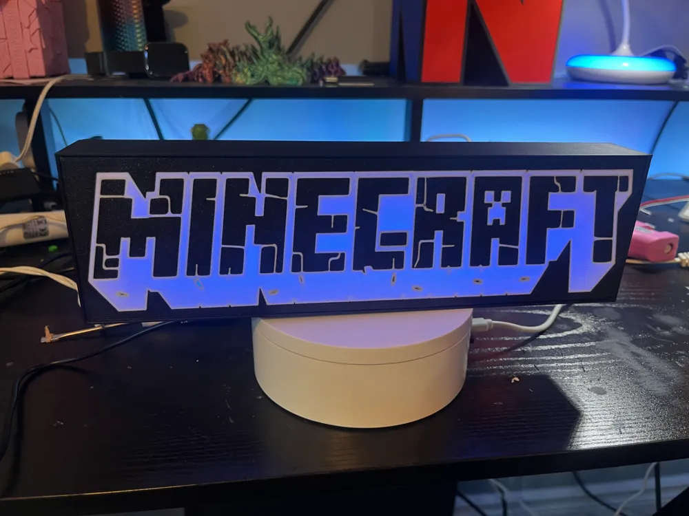 Minecraft Creeper LedLightBox by Tommy Gun MakerWorld